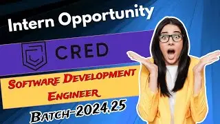 CRED Hiring Intern Software Development Engineer ( Fronted ) | CRED Hiring | Intern Opportunity |