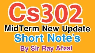 |Cs302 Short Notes|Cs302 midterm preparation 2022|cs302 preparation 2022|Cs302 midterm preparation|