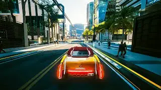 CYBERPUNK 2077 Villefort Limo FREE ROAM Driving GAMEPLAY (4K 60FPS)