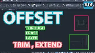 #16 How To Use Offset Command In Autocad | Beginner's Course | Cad Gizmo