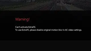 Can't activate ExtraFX | How to FIX it | Assetto Corsa