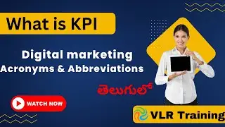What is KPI in digital marketing in Telugu || Digital marketing Acronyms & Abbreviations