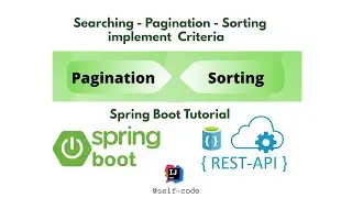 Implementing Searching - Paging - Sorting Custom in Spring Boot REST API by using JPA Hibernate