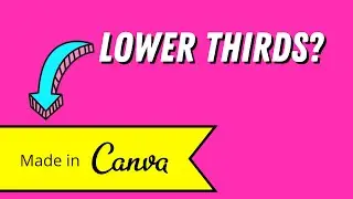 🖌️ How to Create Animated Lower Thirds Overlays With Canva |  Tutorial for YouTubers