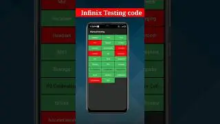 infinix testing code 