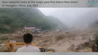 Modeling a post-fire debris flow