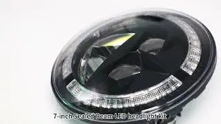 RGB Color 7-inch Sealed Beam LED headlight kit