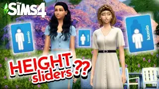 SECRET TRICK to make your Sim TALLER/SHORTER! Change HEIGHT using this Sims 4 HEIGHT SLIDER MOD 2021