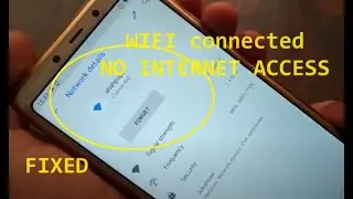 WIFI connected but no internet access, Fixed