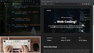 ASMR Programming - Simple Blog Page - No Talking