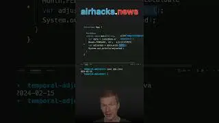 TemporalAdjusters: A Useful Bag of Reusable Date Operations #java #shorts #coding #airhacks