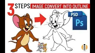 image convert into outline in photoshop