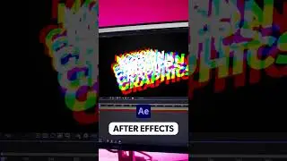Dynamic RGB Text Animation in After Effects | Link In Comments 