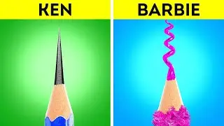 BARBIE VS. KEN DRAWING CHALLENGE || Who Wins in This Battle? Unpredictable Art Game by DrawPaw