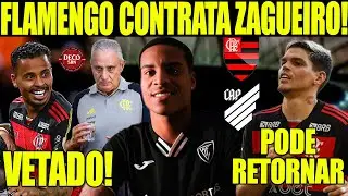 FLAMENGO CONTRATA ZAGUEIRO! AYRTON LUCAS PODE RETORNAR CONTRA ATHLETICO! ALLAN VETADO! E+