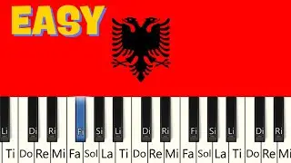Albania National Anthem | Easy Piano Tutorial for Begineer | Himni i Flamurit