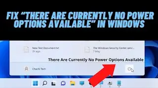 How to Fix “There Are Currently No Power Options Available” in Windows