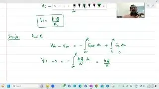 potential due to solid charged  sphere  outside,at its surface and inside