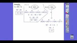 Review For Integrated Math 2 Final WS - Part 6