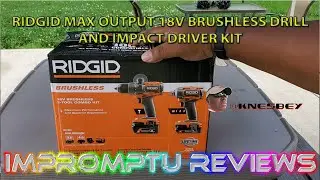 RIDGID MAX OUTPUT 18V BRUSHLESS DRILL AND IMPACT DRIVER KIT