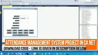 Attendance management system project in c#.net with source code | c#.net projects with source code