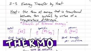 Thermodynamics - 2-3 Energy Transfer by Heat