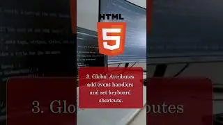 Five points on HTML Global Attributes.  #html #htmltutorial #shorts