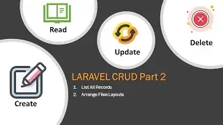 Laravel 8 CRUD | Display Records in laravel crud | Arrange files and folder layouts |php laravel mvc