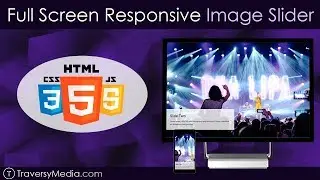 Full Screen Responsive Image Slider | No Libraries