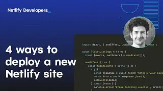 4 ways to deploy a new Netlify site