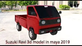Suzuki Ravi 3d model in maya 2019 in urdu & hindi part 7