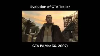 Evolution Of GTA Trailer 2007-2023 | #gta #shorts