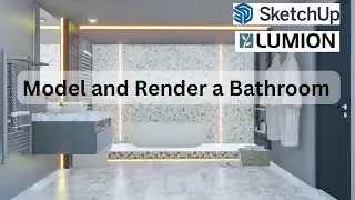 Sketchup Bath Room (Complete Tutorial)#sketchup #bathroom #bathroomdesign