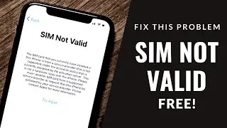 Fix Sim Not Valid on your iPhone FREE ✅ 100% Working Solution ✅ iPhone Sim Not Valid FIX 2023