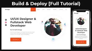 Complete Responsive Personal Portfolio Website using HTML CSS & JavaScript (Full Tutorial)