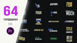 Kinetic Typography Scenes Mogrt - Download Premiere Pro Templates