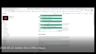 2020 06 22 Jenkins Docs Office Hours
