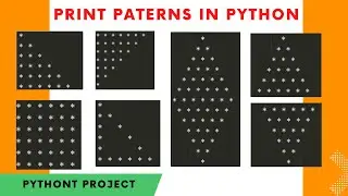 Python Programs to Print Pattern - Pyramid, Star,Diamond,Triangle | how to print pattern in python