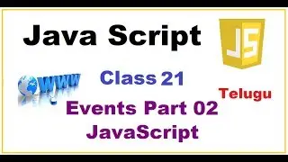 Java script Events part 2 | What are events in JavaScript | VLR Training Class 21