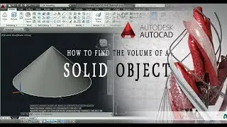 To find the volume of a solid object, use the MASSPROP Mass Properties command.