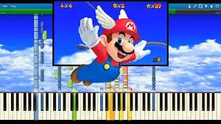 Super Mario 64 - Wing Cap (Starman Theme) Synthesia