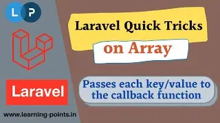 Arr::map() - Passes each key value to the callback | Array functions | Laravel Tutorial