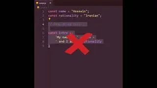 JavaScript Tip: Template Literals | #shorts