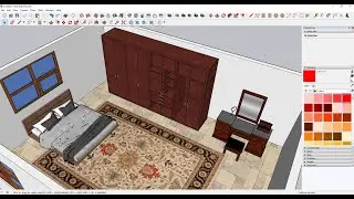 Create a 3D Bedroom in Sketchup