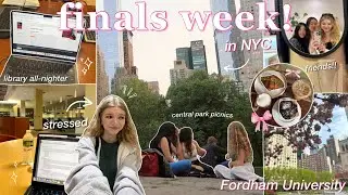 FINALS VLOG: study with me for 72 hours! student living in NYC @ Fordham Uni 📚 productive & cramming
