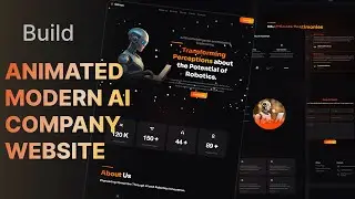 Build animated AI company website with ReactJS - Best on youtube