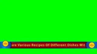 Cooking Coverage Lower Third Design 01 English Wording | Green Screen | Copyright Free
