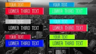FREE Lower Thirds Green Screen Pack #8 w/ Sony Vegas Pro Template