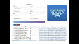 CUSTOM HTML FORM SEND DATA TO GOOGLE SHEETS | part 2