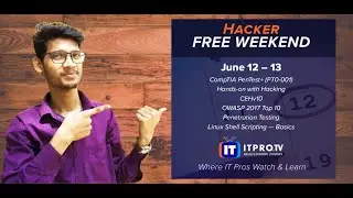 Free H@cker weekend! On June 12 - 14, 2021 | CEHv10, PenTest+, OWASP Top 10  ITProTV Free membership